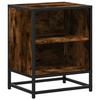 VidaXL Table de chevet chêne fumé 40x31x50 cm bois d'ingénierie métal, table d'appoint, armoire de lit, table d'appoint pour 848703