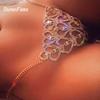 Statement Heart Rhinestone Body Jewelry Sexy Lingerie Women Gift Charming Belly Chains for Waist Jewellery Gift 1028