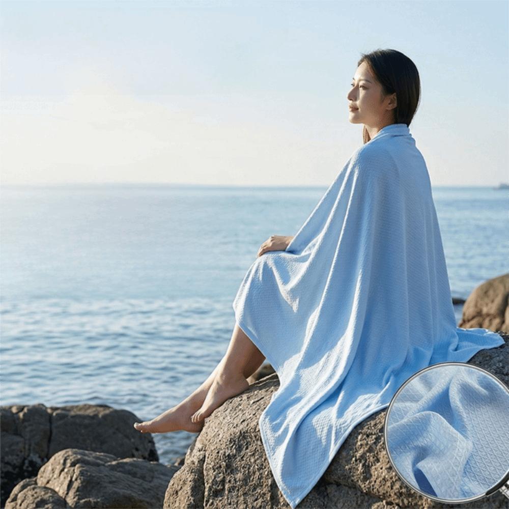 Thin Summer Cooling Blanket Bamboo Fiber Summer Quilt Simple Air-Conditioning Comforters Adults