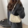 Retro Texture Solid Color Large Capacity Early Spring New Simple Texture Trendy Oblique Span Underarm Shoulder Bag