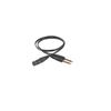 Черный XLR-разветвитель Y-типа, 3-контактный female на два 1/4" mono male, стерео, длина 1 м