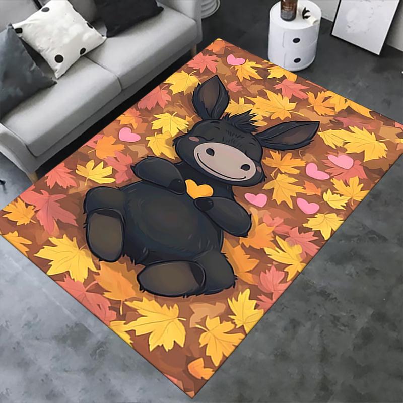 Chair Mat: Cute Donkey Office Carpet Large Size, Home Decor, Sofa Rug, Gift for Any Room