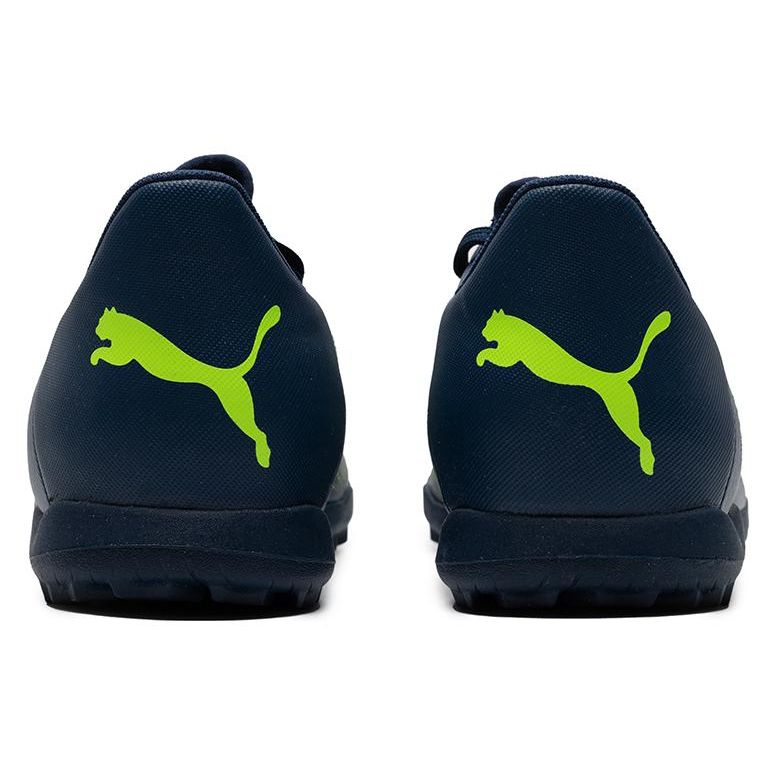 Puma Будущая игра Удобные низкие кеды TT (Резиновые шипы) Композитный материал Прочные футбольные бутсы Мужские футбольные бутсы Сине-зеленые 107381-03