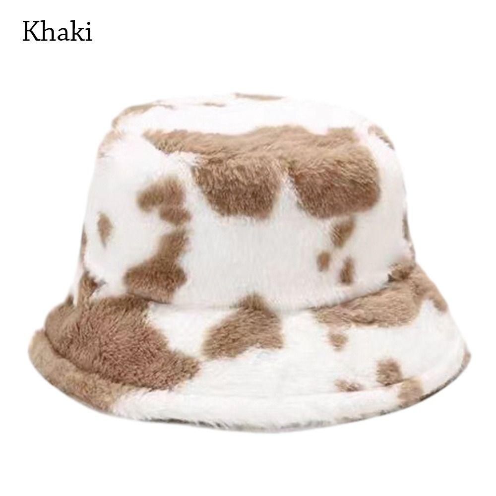 Cow Stripe Bucket Hat Soft Panama Hat Outdoor Fisherman Cap Men Women