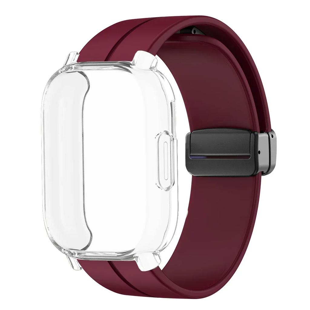 Магнитный силиконовый ремешок + чехол для умных часов Xiaomi Redmi Watch 5 Active Lite, ремешок на запястье и чехол для Redmi Watch 5 Active Lite