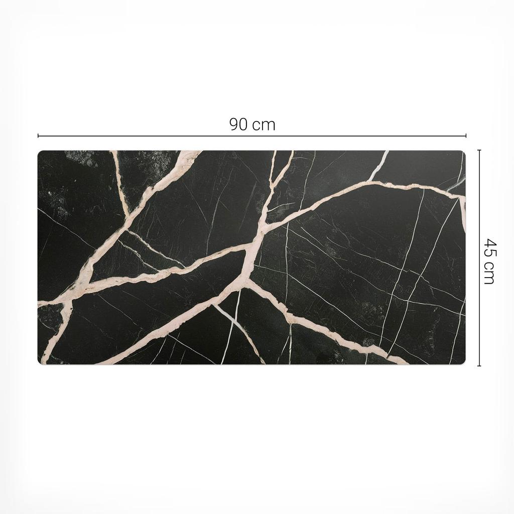 Desk Pad for Keyboard and Accessories Marble Veins 90x45 cm