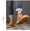 Мужские ретро ботинки Мартин на высоком голенище с плюшевой подкладкой - Британский стиль, повседневные рабочие ботинки на осень/зиму 2024