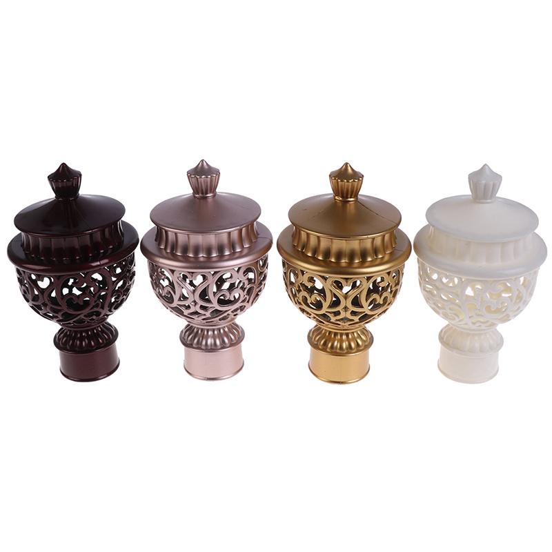 2 шт., наконечники для карнизов, 66 х 115 мм, пластиковые, винтажные, для стержня диаметром 28 мм