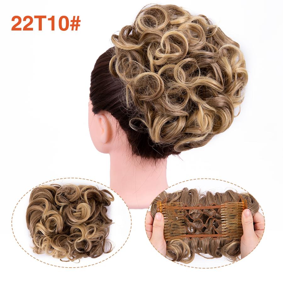 Грязная расческа на заколке для волос в виде пучка, 1 шт., взлохмаченная прическа, наращивание волос, пучок, вьющиеся шиньоны, резинки для волос для женщин и девочек