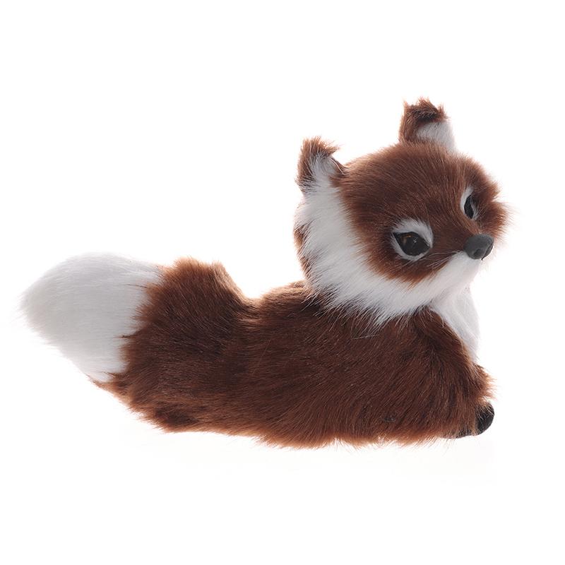 Моделирование животных лисы плюшевые декоративные игрушки куклы для детей подарок на день рождения