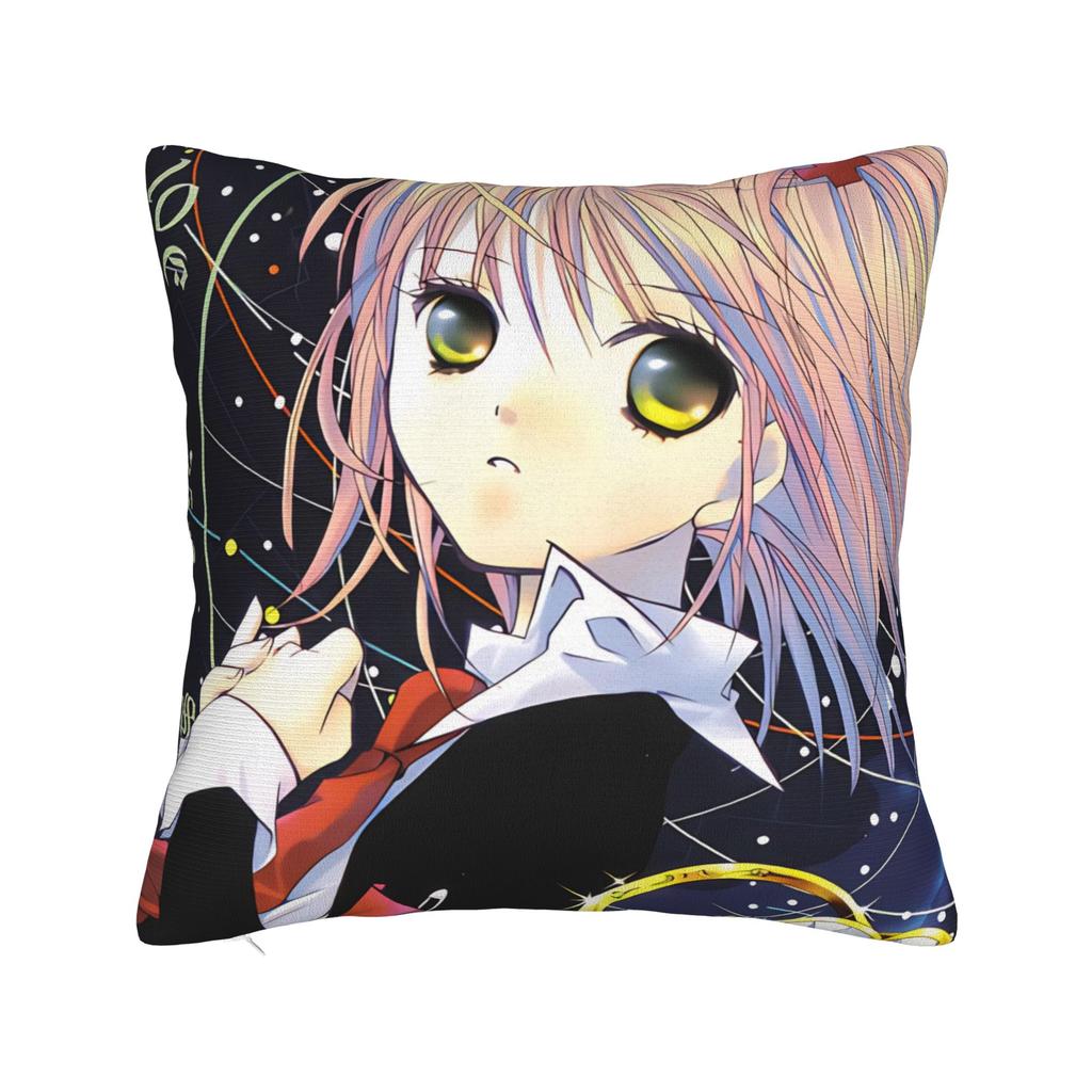 Anime Shugo Chara Square Pillowcases Polyester Room Yaya Tsukiyomi Ikuto Cushion Cover Funny Decorative Throw Pillow Case