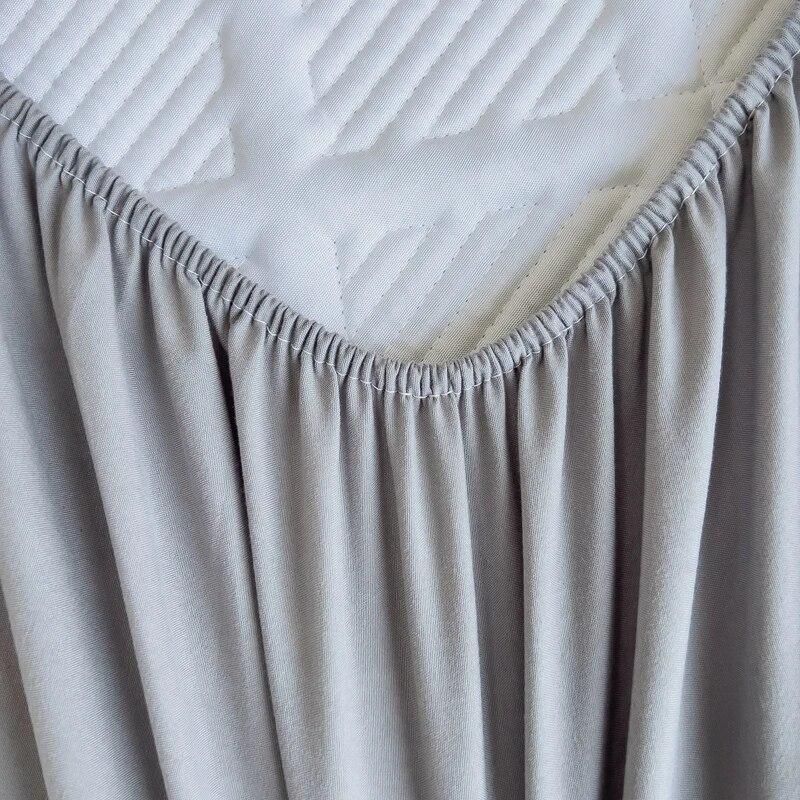 Хлопковый утолщенный наматрасник, антибактериальный, против клещей, простыня, постельное белье для двуспального размера King Queen, наматрасник