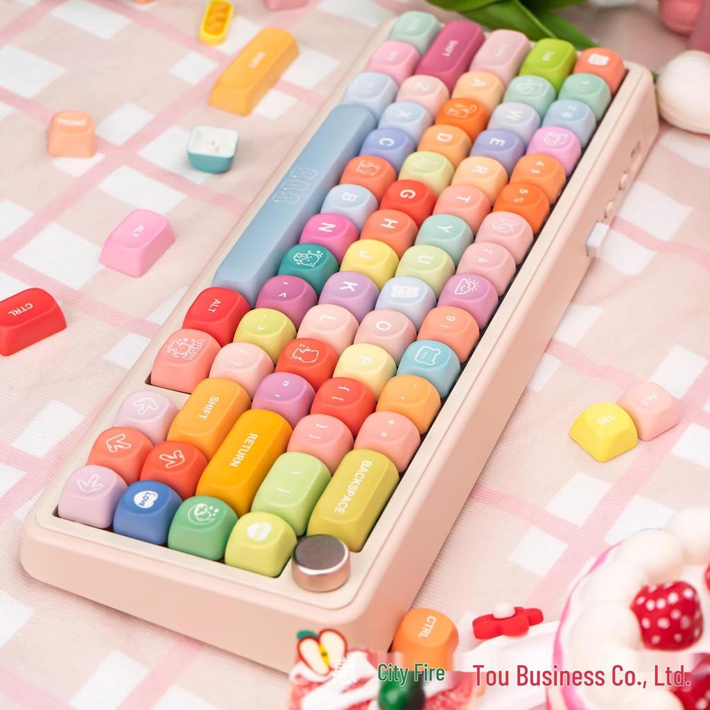 MOA Profile Gummy Bear PBT Двухцветная Сублимационная Непрозрачная Кастомная Клавиша для Механических Клавиатур