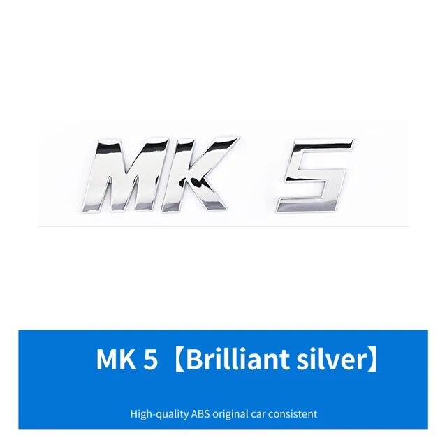 3D ABS буквы MK5 MK6 MK7 MK7.5 эмблема автомобиля значок наклейка для VW volkswagen GOLF автомобиль крыло багажник задняя наклейка