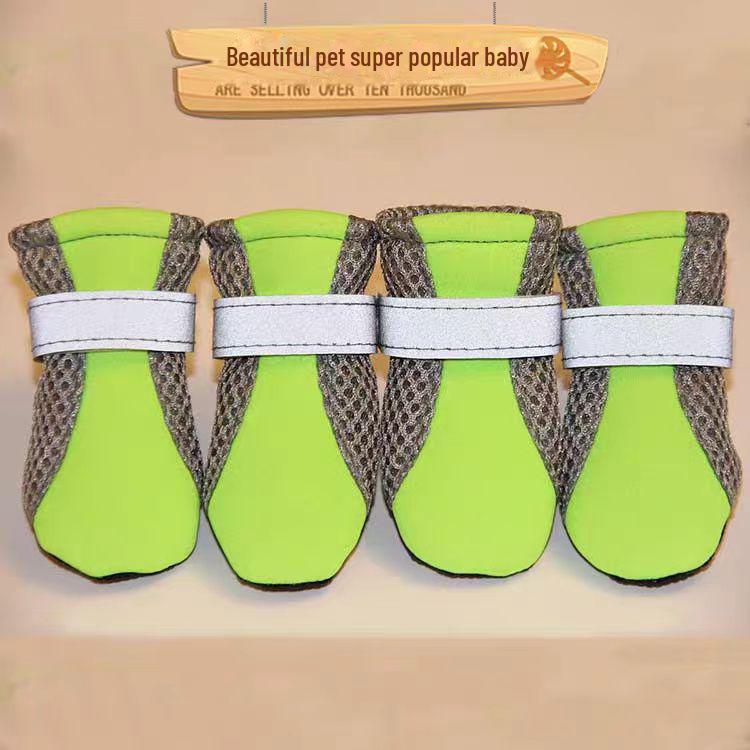 Обувь для собак мелких пород из дышащей сетки — бишон, тедди, грязезащитные чехлы на весну и осень