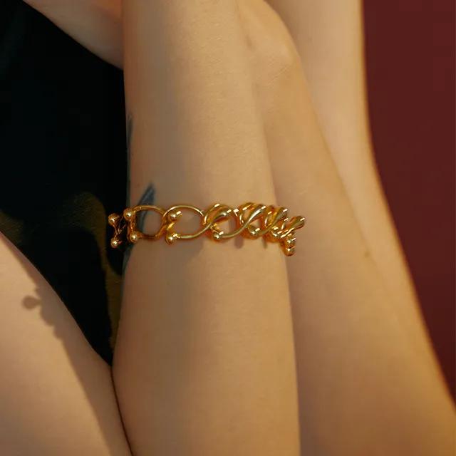 TearDrop Chain Bracelet_Gold