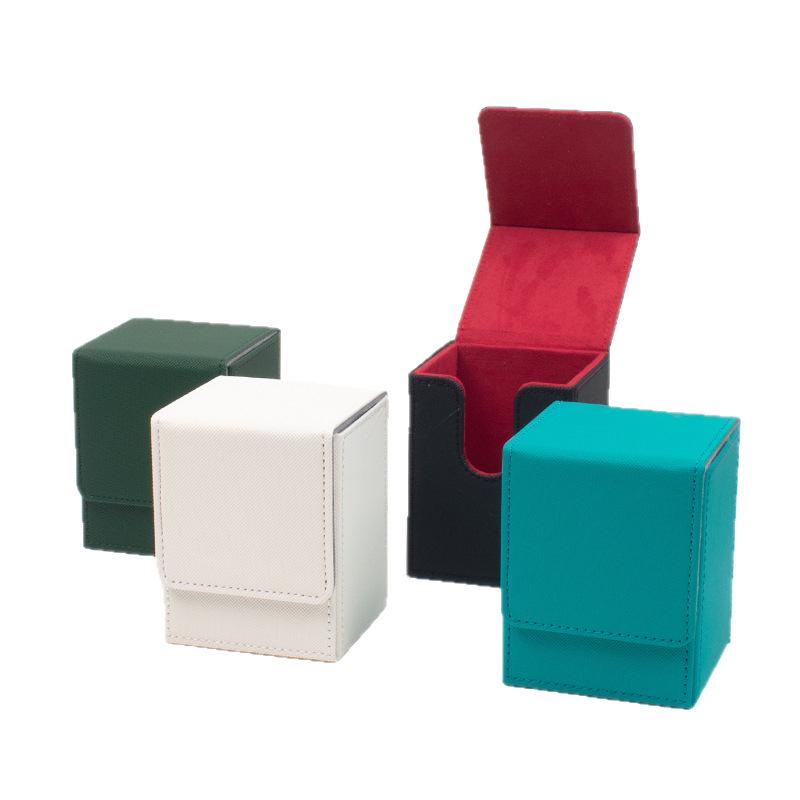 Магнитная коробка для хранения карт из ПУ кожи - Горячая красная рекомендация для карт