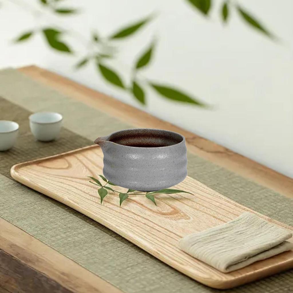 Керамическая чаша для матча, чашка для зеленого чая ручной работы с носиком для наливания, фарфор ручной работы