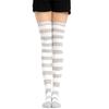 new Cute Socks Stockings Women's Japanese-style Blue White Stripe Knee Socks Legs Socks COSPLAY Anime WOMEN'S Socks
