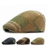 Hat Women Autumn Winter Plaid Beret Men's British Cap