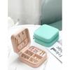 Mini Jewelry Storage Box Portable for Home and Travel Earrings Necklace and Ring Organizer PU Leather Display Case