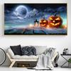 Abstract Funny Pumpkin Halloween Canvas Art Posters and Prints Wall Art Landscape Painting Picture for Living Room Home Decor