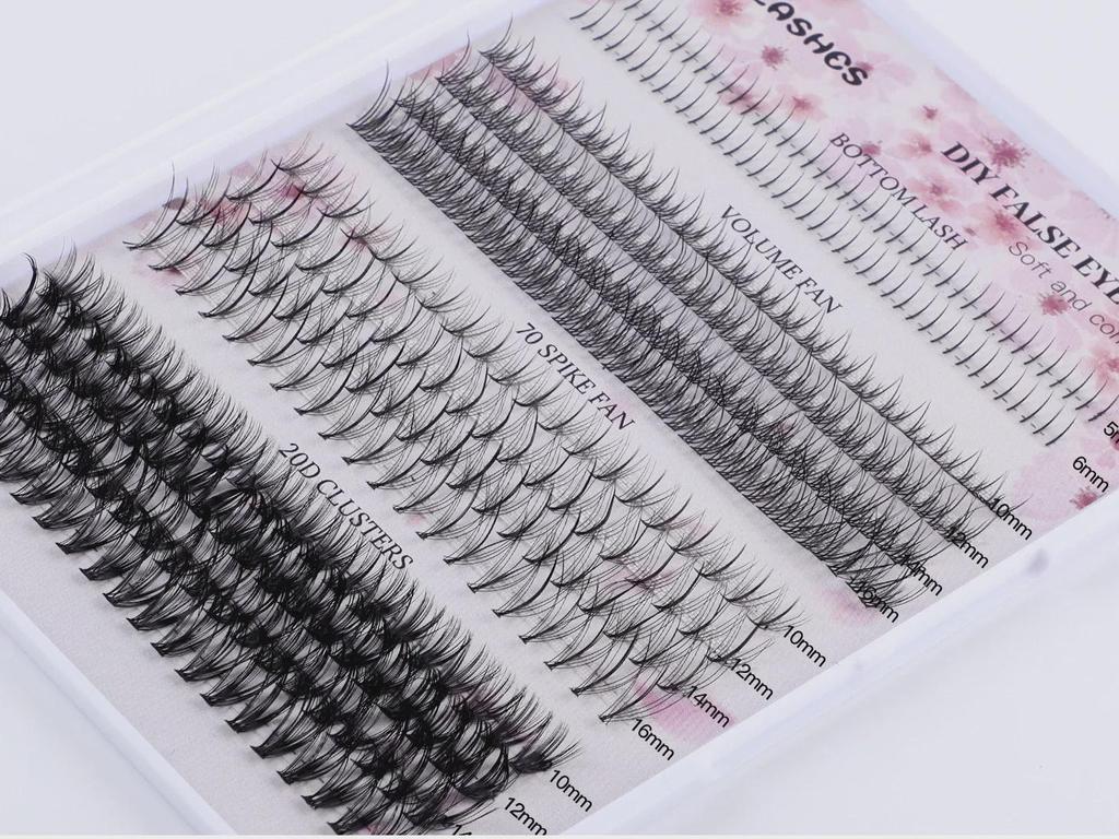 404 Clusters Large-Capacity Lower Eyelashes: DIY Mixed Small Devil Single Cluster False Lashes
