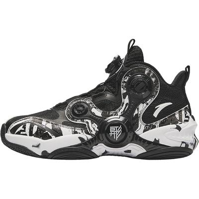 Баскетбольные кроссовки Kids Asymmetric 4.0, удобные, универсальные, нескользящие, прочные, средней высоты, детские кроссовки, цвет черный, белый 312431121-4