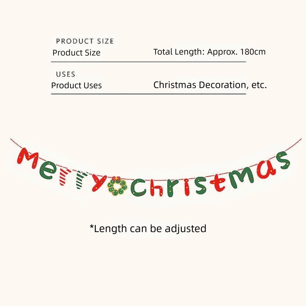 Бумажный рождественский баннер Рождественская тематика Дизайн вымпела Гирлянда Рождественские украшения Настенное подвесное украшение