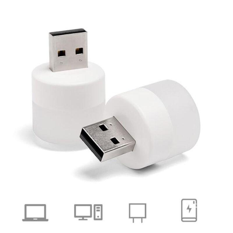 Мини-2 USB порта постоянного тока, светодиодный ночник, 5 В, 1 Вт, супер яркая защита глаз, чтение книг для компьютера, зарядка мобильных устройств