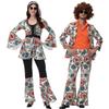 Disco Dj Hippie Costume For Unisex Party Cosplay With Spandex Material