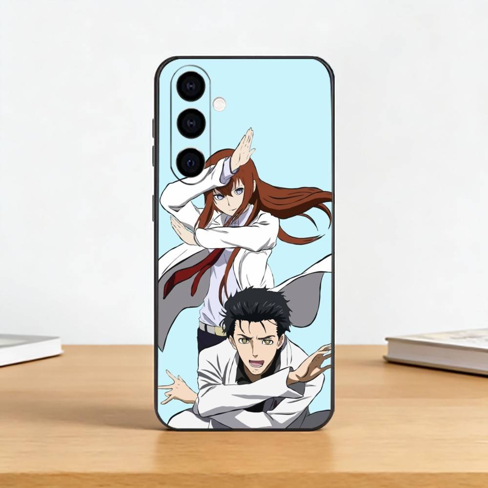 Чехол для телефона с аниме Steins Gate для Samsung Galaxy A73, A72, A71, A70, A53, A52, A51, Мягкий силиконовый черный чехол