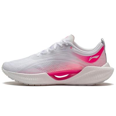 Суперлегкие 19 светоотражающие легкие амортизирующие нескользящие кроссовки для бега женские кроссовки белые розовые ARBS002-5