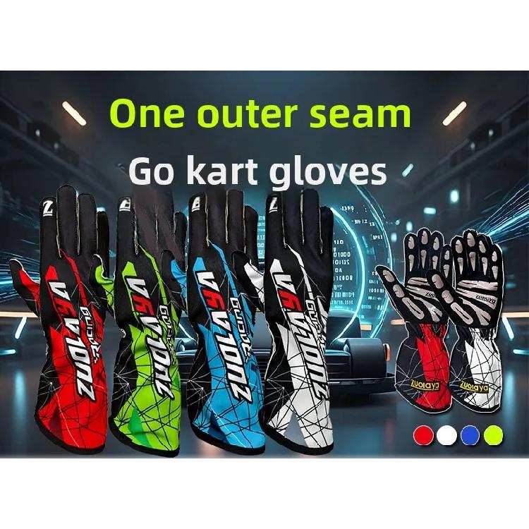New Auto Car Karting Gloves Breathable Motorcycle Racing Gloves Silicone Non-slip Men Go Kart Race Gloves Guantes Moto Luvas