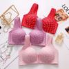 Front Buckle Large Size Thin Section No Steel Ring Women's Gathered Underwear Anti-sagging Breast-receiving Bra