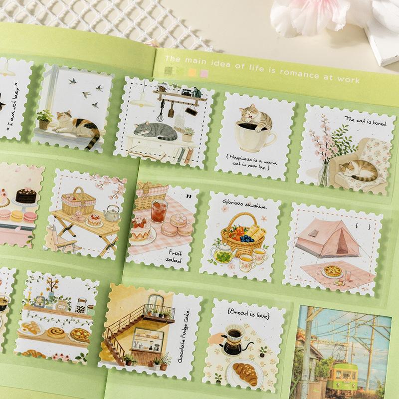 6pcs/1lot Decorative Adhesive tapes Spring Sonata paper masking tapes Junk Journal Scrapbooking stikcers Paper Japanese