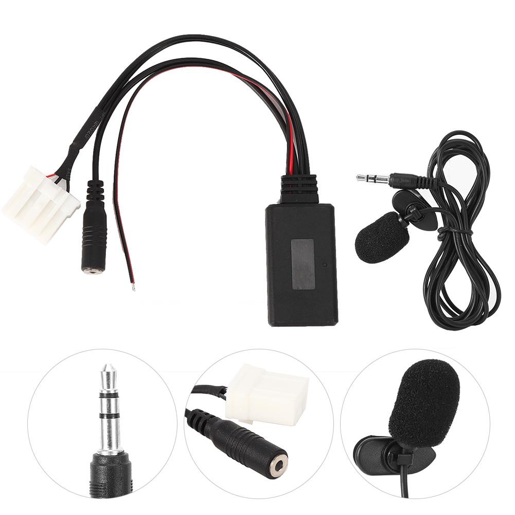 AUXin Cable Adapter Car Bluetooth 5.0 Microphone Fit for Mazda 2 3 5 6 RX8