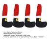 4 Pcs Seat Leg Sleeve Christmas Stocking Shape Chair Leg Covers