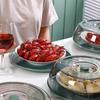 Большой колпак для еды Пылезащитный, от мух, складной чехол для еды на обеденный стол, штабелируемый контейнер для еды для домашних вечеринок, уличных трапез