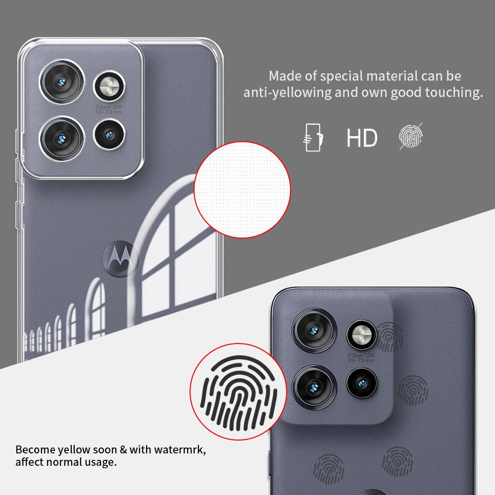 For Moto Edge 50 Neo Moto S50 Case Clear Soft Silicone Bumper Phone Case For Moto Edge 50 Fusion Transparent Shockproof Cover