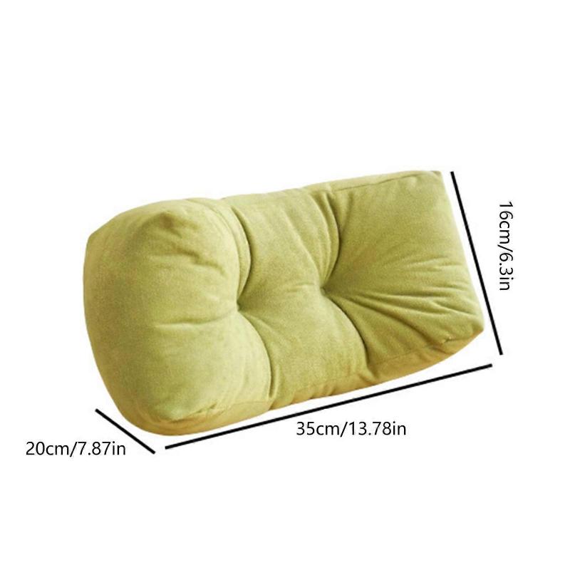 Comfortable Lumbar Support Cushion For Sitting Postures Correction In Office School Dorm Multipurpose Backrest Pillow Yellow