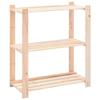 VidaXL 3-Tier Storage Shelves 5 Pcs 80x38x90 Cm Pine 150 Kg