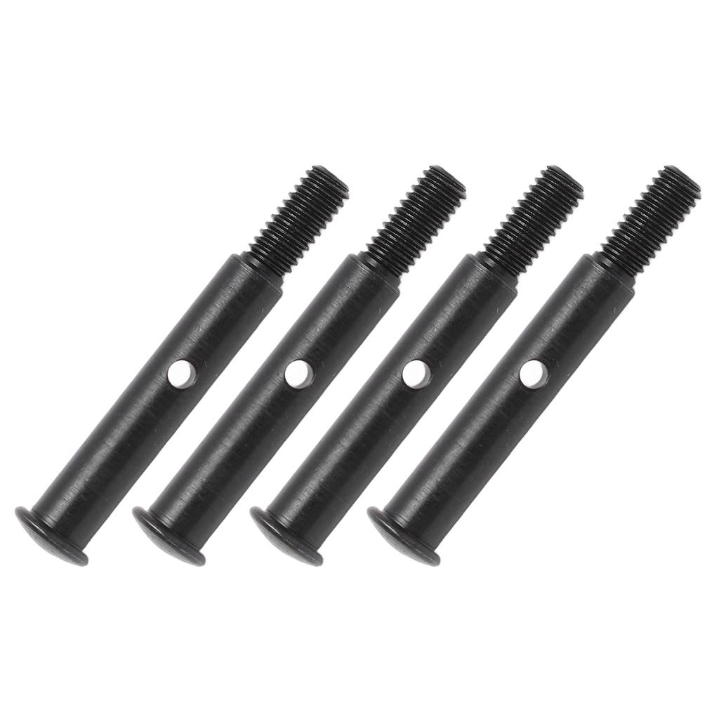 4Pcs RC Front Wheel Axle Steel 35mm Front Shaft Remote Control Car Accessories for Traxxas Slash 2WD Black