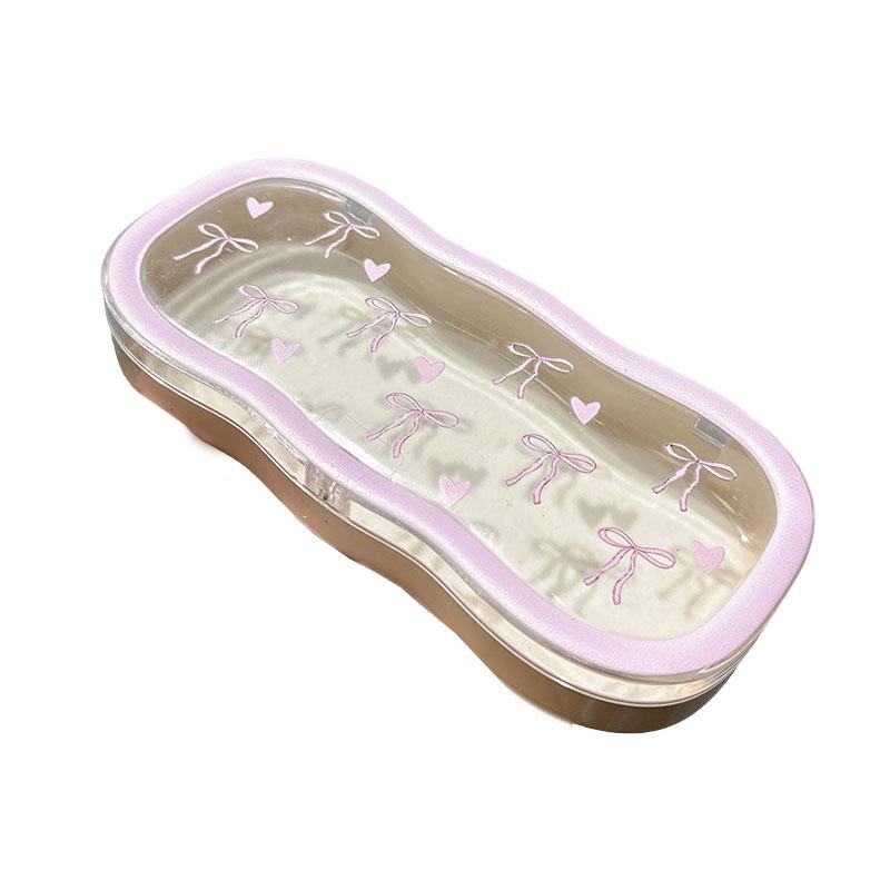 Футляр для очков, твердый корпус, прозрачный футляр для очков, симпатичный держатель для солнцезащитных очков и очков для чтения