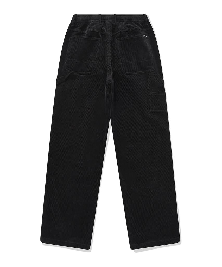 COVERNAT Semi-Wide Fit Corduroy Carpenter Pants Black