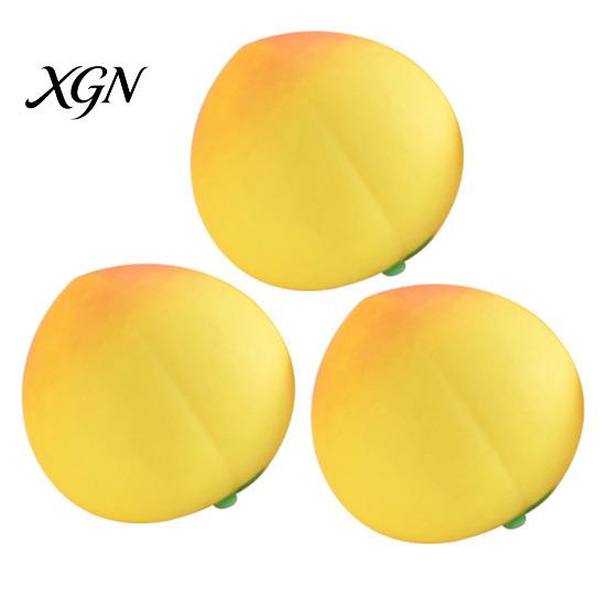 Simulated Fruit Stress Ball 1/2/3Pcs Fake Juicy Peach Squeeze Toy Slow Rising Relief Sensory Fidget Decompression Gift