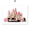 Flower Perfume Lipstick Book Fashion Makeup Nordic Posters And Prints Art Canvas Painting Wall Pictures For Living Room Decor