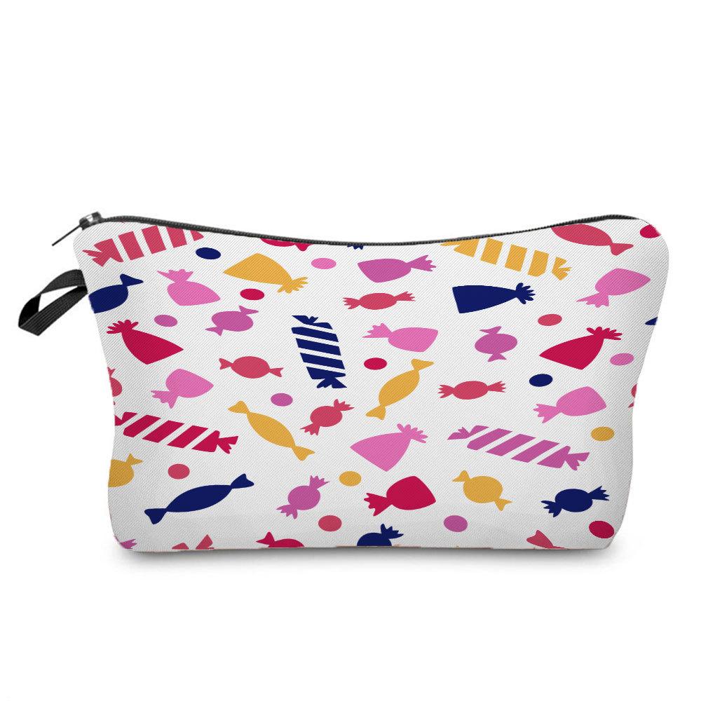 Женская Рождественская подвеска Принт Косметичка Органайзер для туалетных принадлежностей Дорожный чехол для хранения 6693
