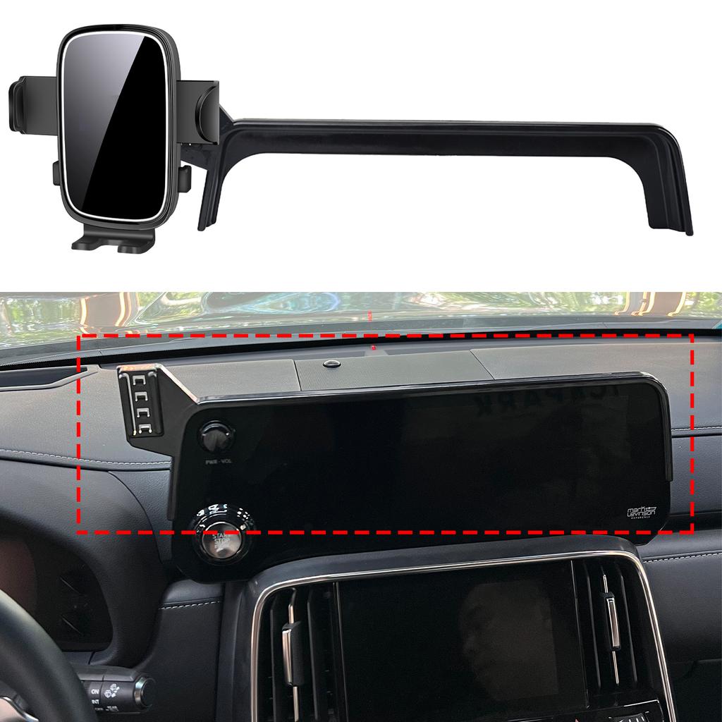 Support de téléphone sur mesure pour tableau de bord, base d'écran, sans perçage, accessoires de voiture, compatible avec Lexus LX600 2022 2023