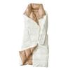 Double Sided Long Down Jacket Spring Autumn Turtleneck White Duck Down Warm Parkas Black Gold  Gray Light Blue Green White S-5XL